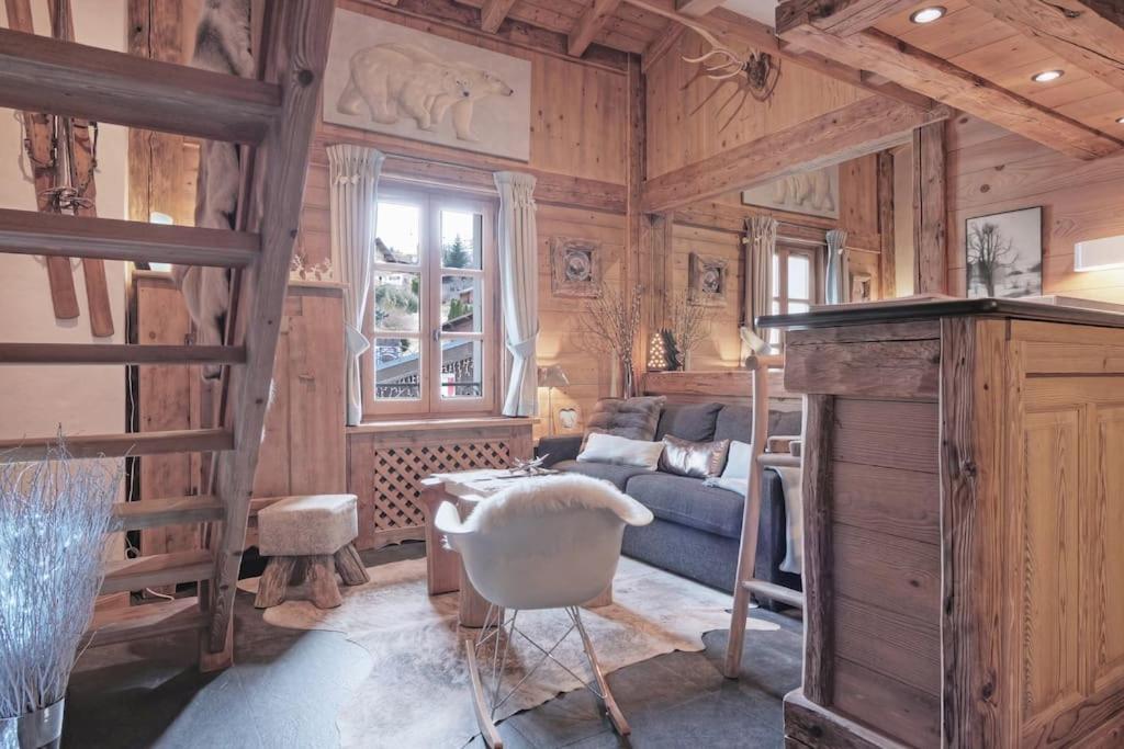 Appartamento Duplex Chaleureux Au Coeur De Megeve 2 P Esterno foto